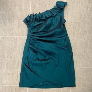 S.L. Fashions, 12P, formal event dress, Green